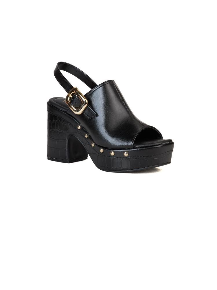 Sandália Bebecê Clog Alongada Preto 3