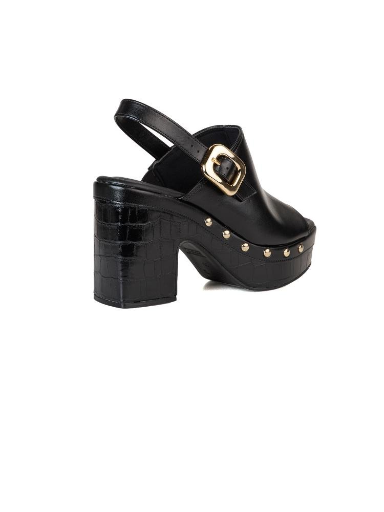 Sandália Bebecê Clog Alongada Preto 4