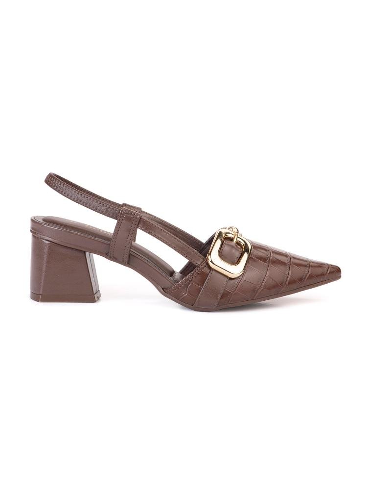 Scarpin Bebecê Slingback Mary Jane Elástica