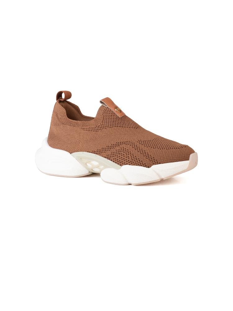 Tênis Bebecê Knit Comfy Ajuste Perfeito Marrom 3