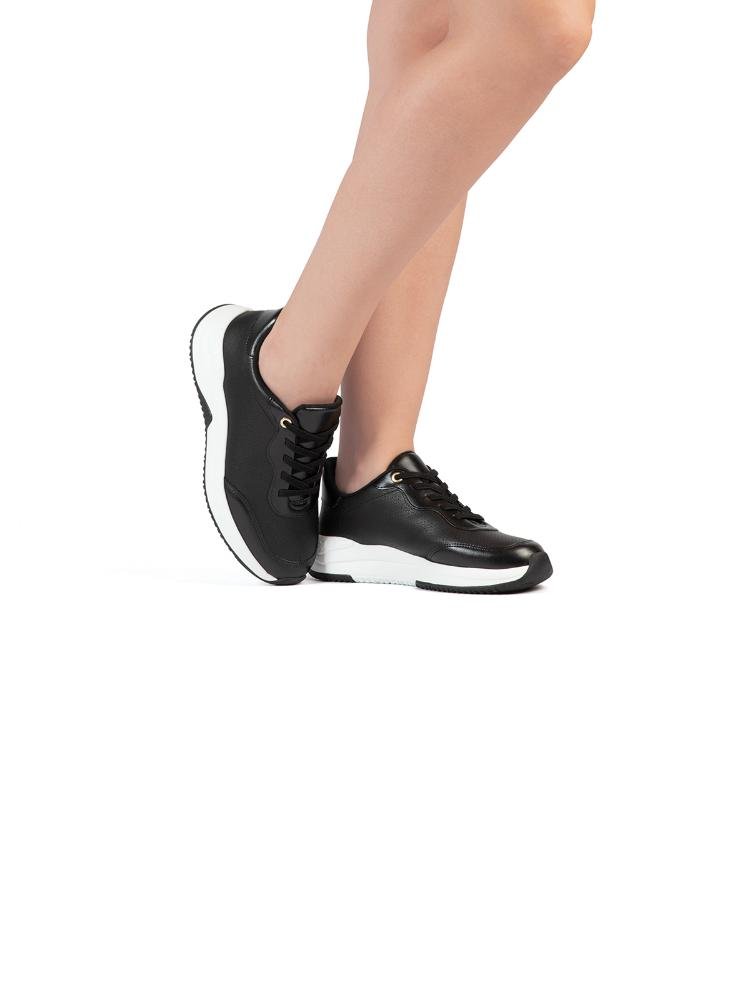 Tênis Bebecê Casual Solado Bicolor Versátil Preto 2