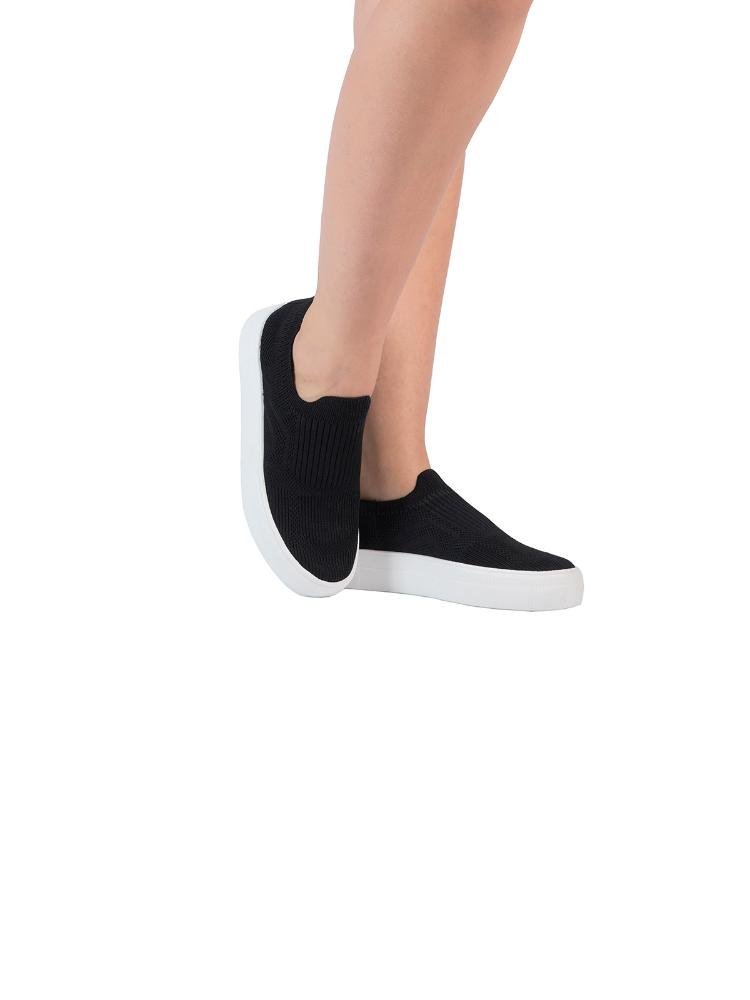 Tênis Bebecê Knit Malha Ajustável Preto 2