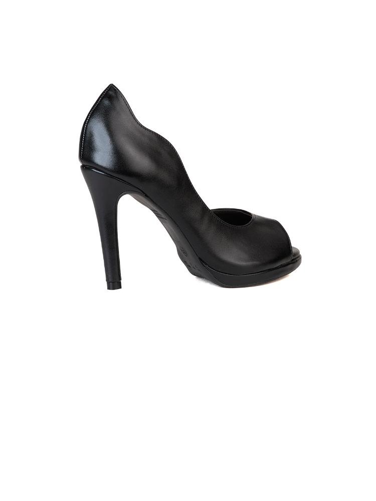 Peep Toe Bebecê Multi Tiras Fivela Preto 4