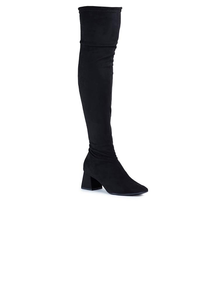 Bota Over Knee Feminina Bebecê Salto Bloco Strech