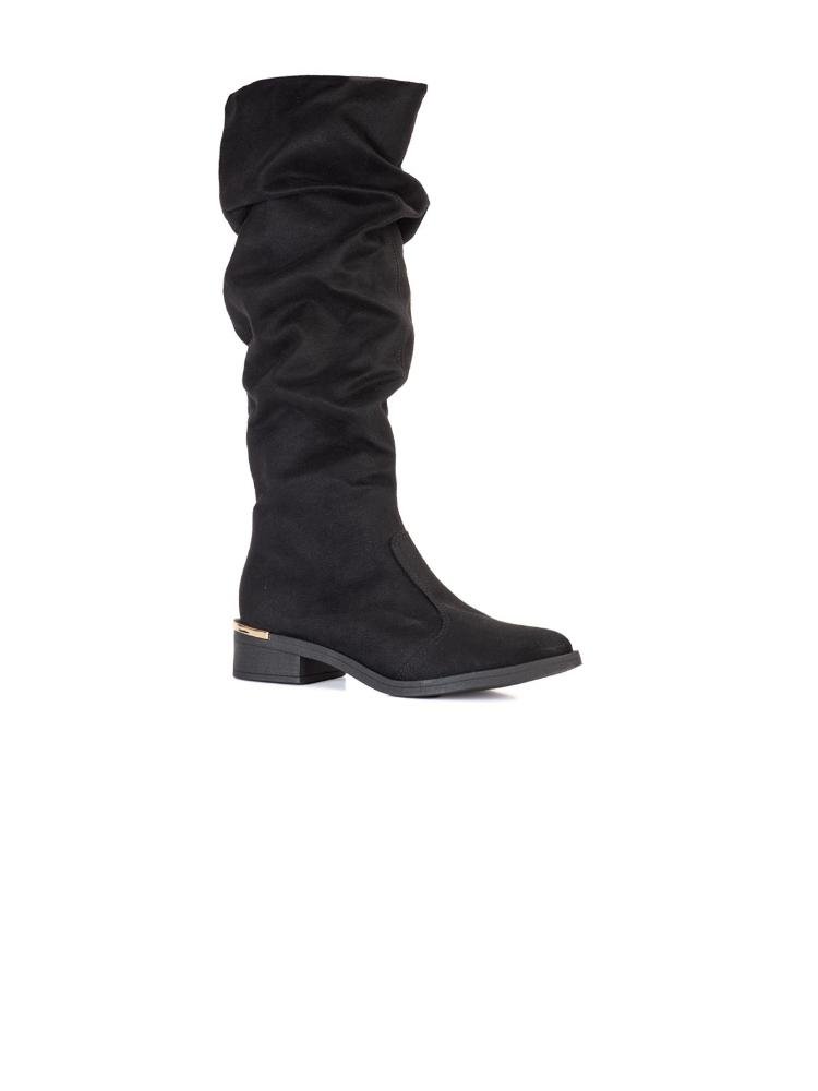 Bota Bebecê Montaria Slouchy Cano Longo Preto 3