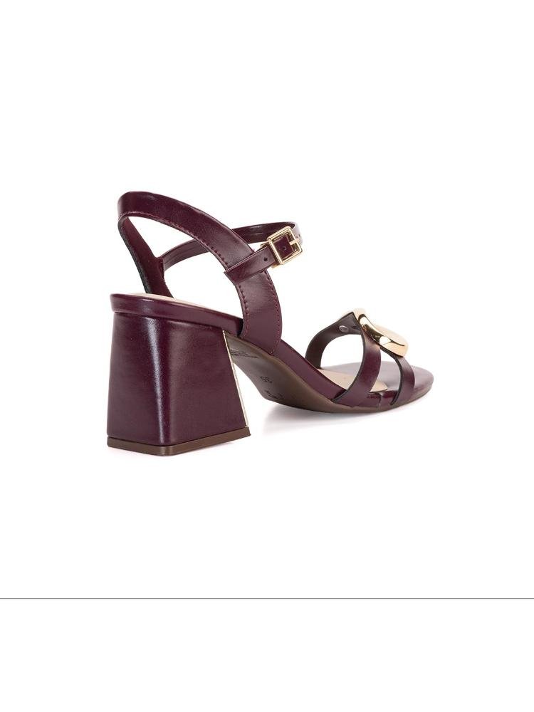 Sandália Bebecê Flatform Com Enfeite Orgânico Roxo 4