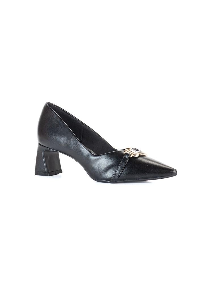 Scarpin Bebecê Com Enfeite Bridão Preto 3