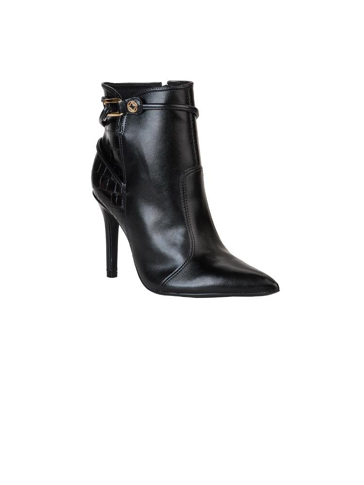 Bota Bebecê Ankle Boot Com Enfeite Preto 3