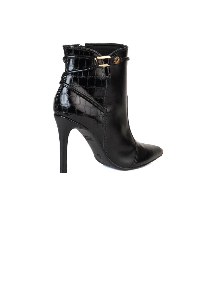 Bota Bebecê Ankle Boot Com Enfeite Preto 4