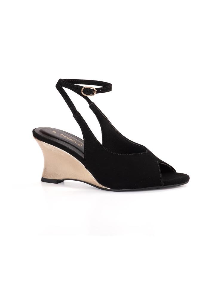 Tamanco Bebecê Slingback High Vamp Preto 3