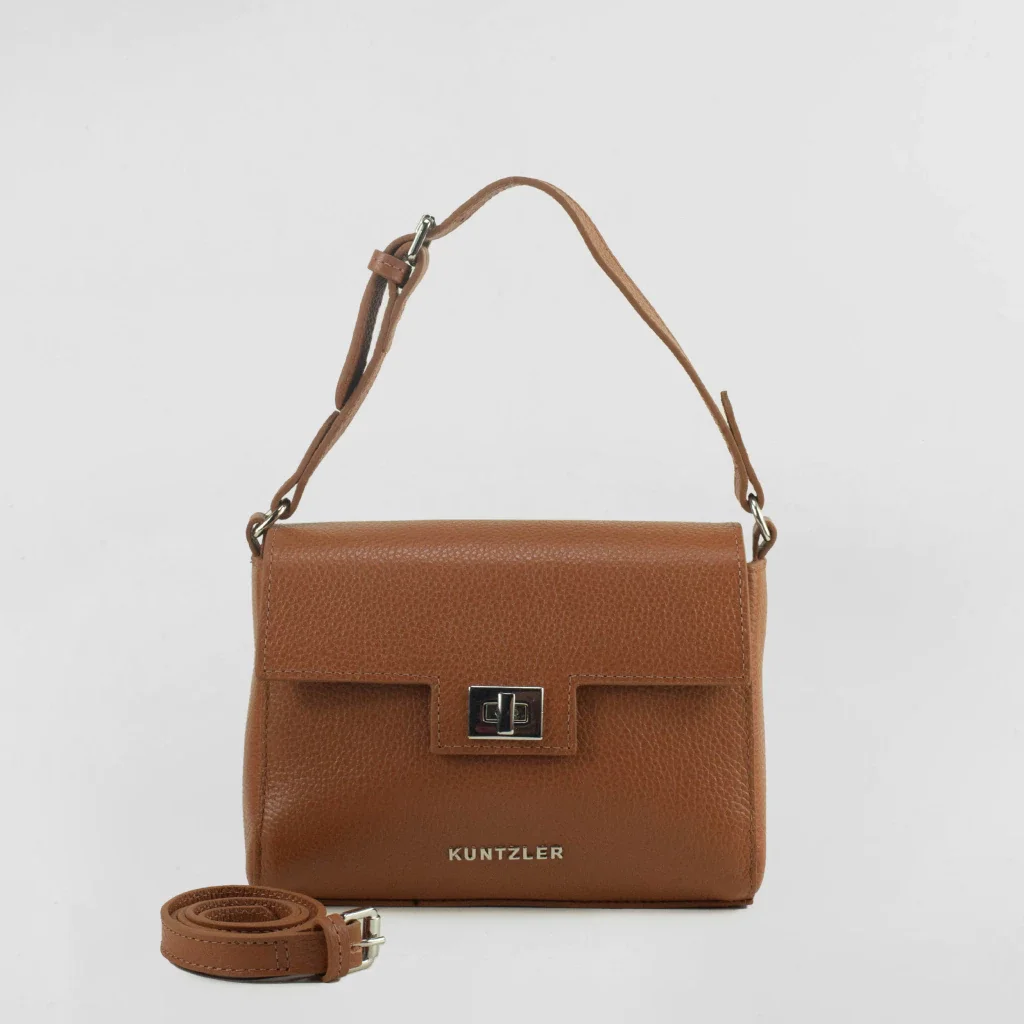 Bolsa Jane em Couro Cor Caramelo