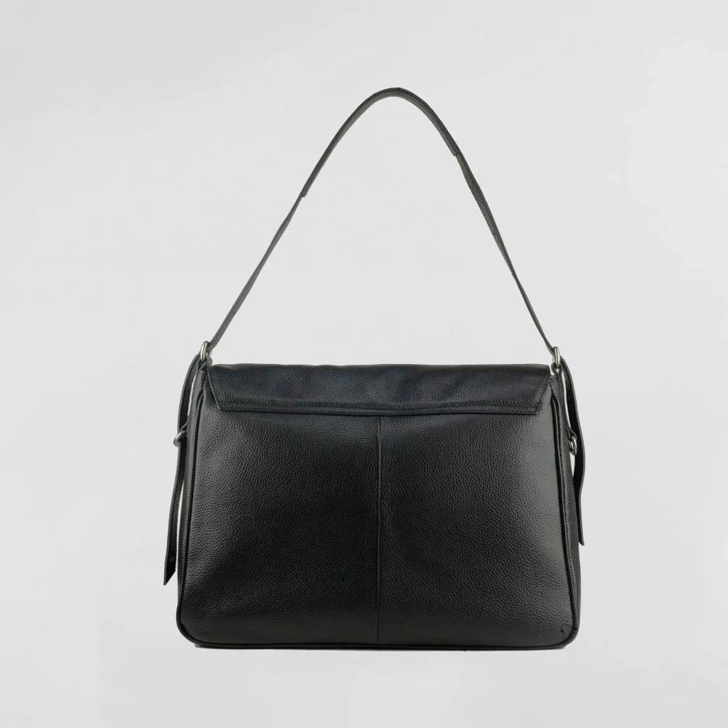 Bolsa Selina em Couro Cor Preta Preto 2