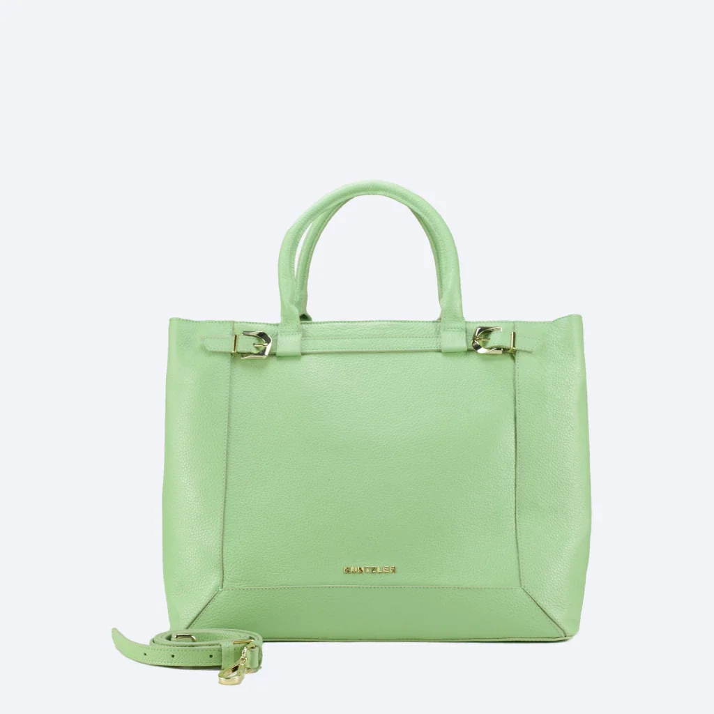 Bolsa Jeanne em Couro Cor Verde Menta