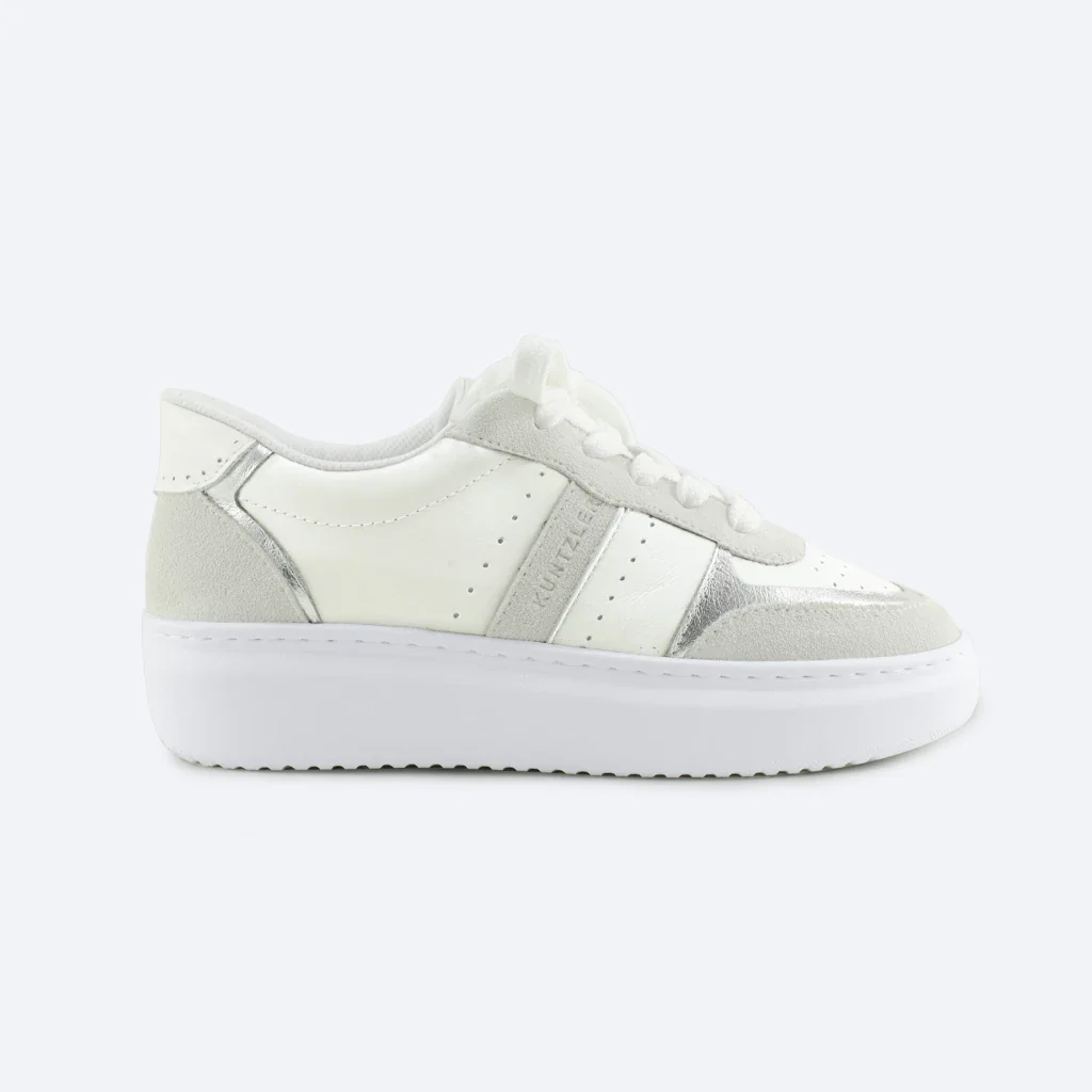 Tênis Alessia em Couro Cor Off White