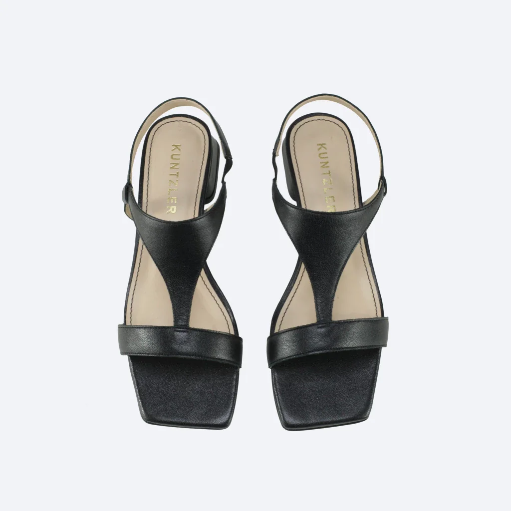 Sandália Clarice em Couro Cor Preta Preto 2