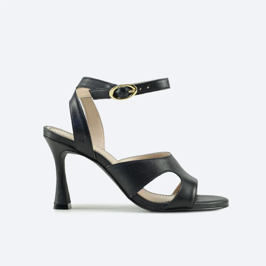 Sandália Marcela em Couro Cor Preta
