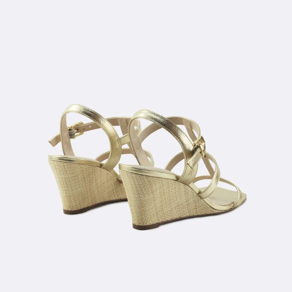 Sandália Mirela em Couro Cor Dourada Dourado 3