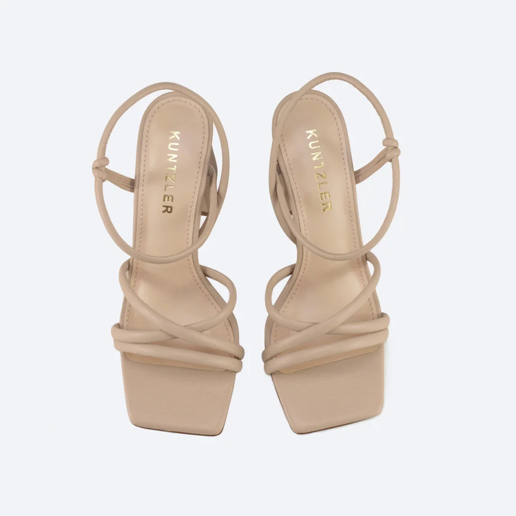 Sandália Olívia em Couro na Cor Nude Bege 2