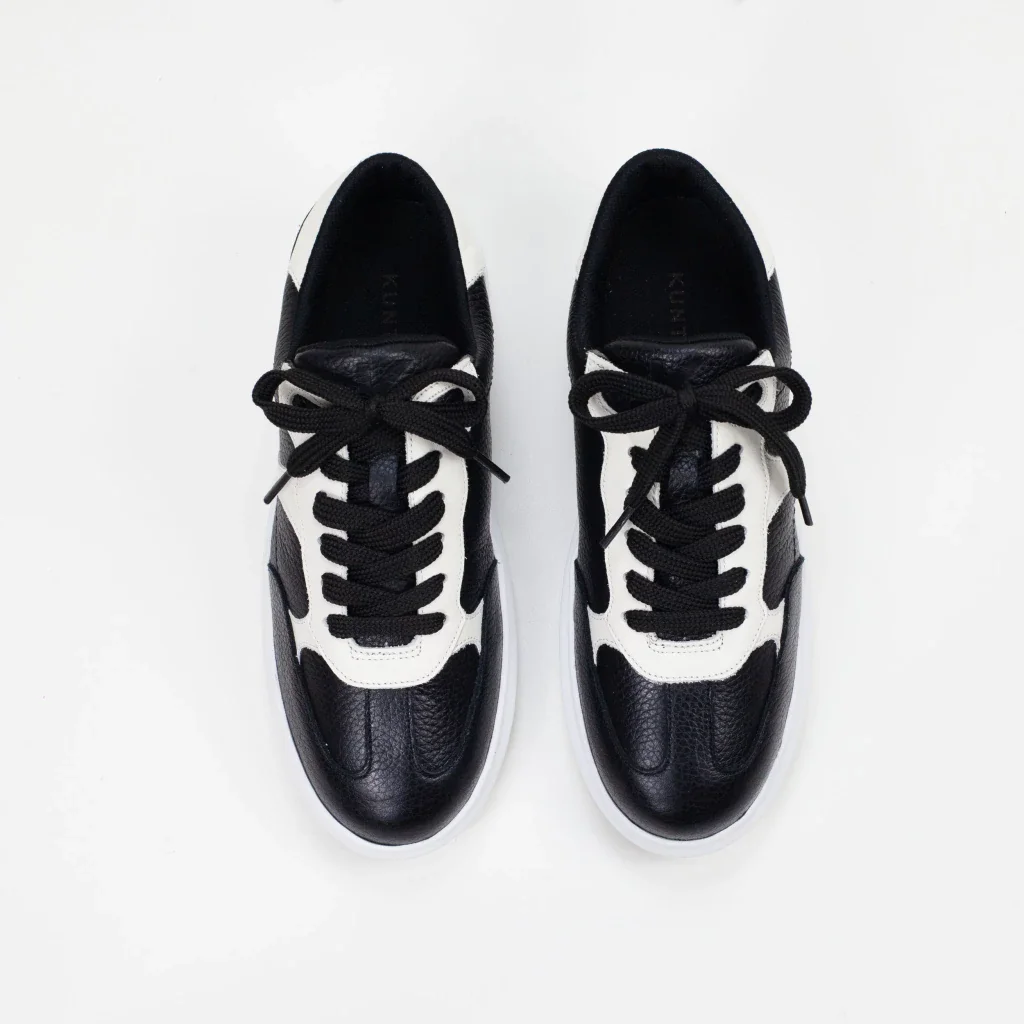 Tênis Ruby em Couro Cor Preto/Off White Preto/Off White 3