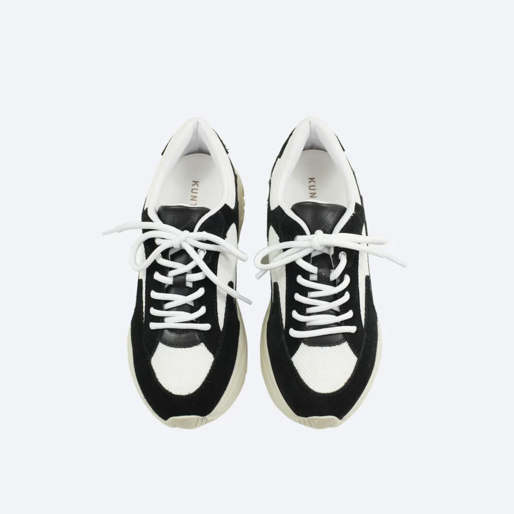 Tênis Siena em Couro Cor Preto Branco/Preto 3