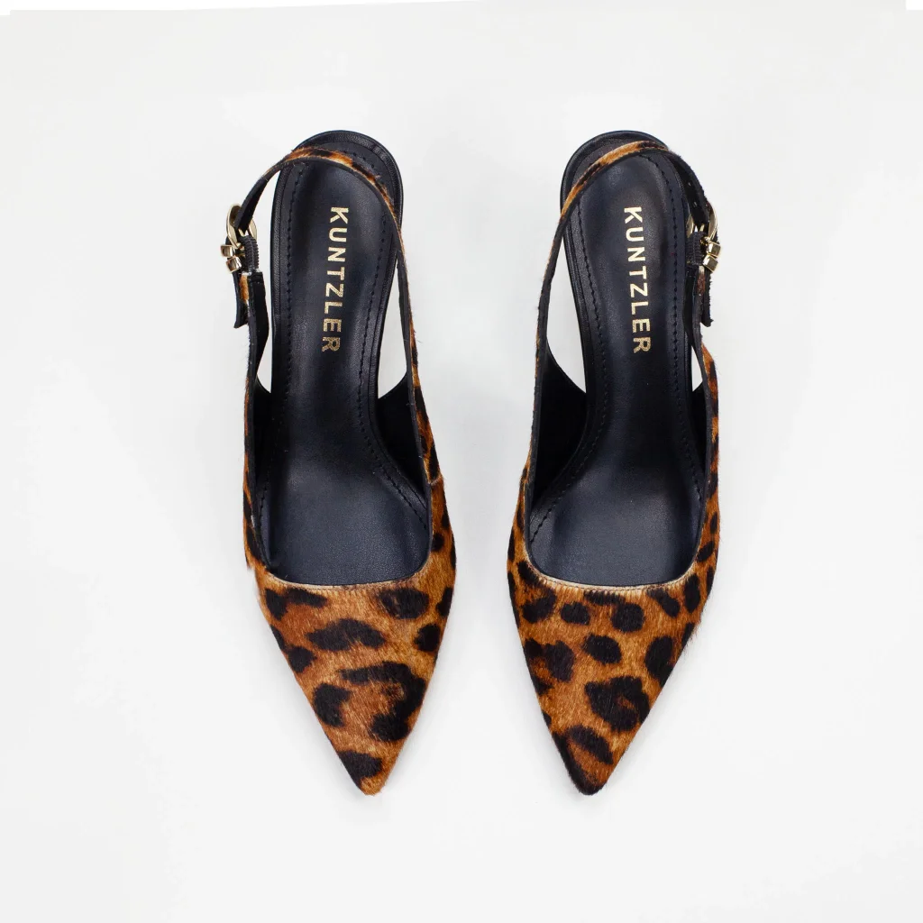 Slingback Vickie em Couro Cor Animal Print Animal Print 3