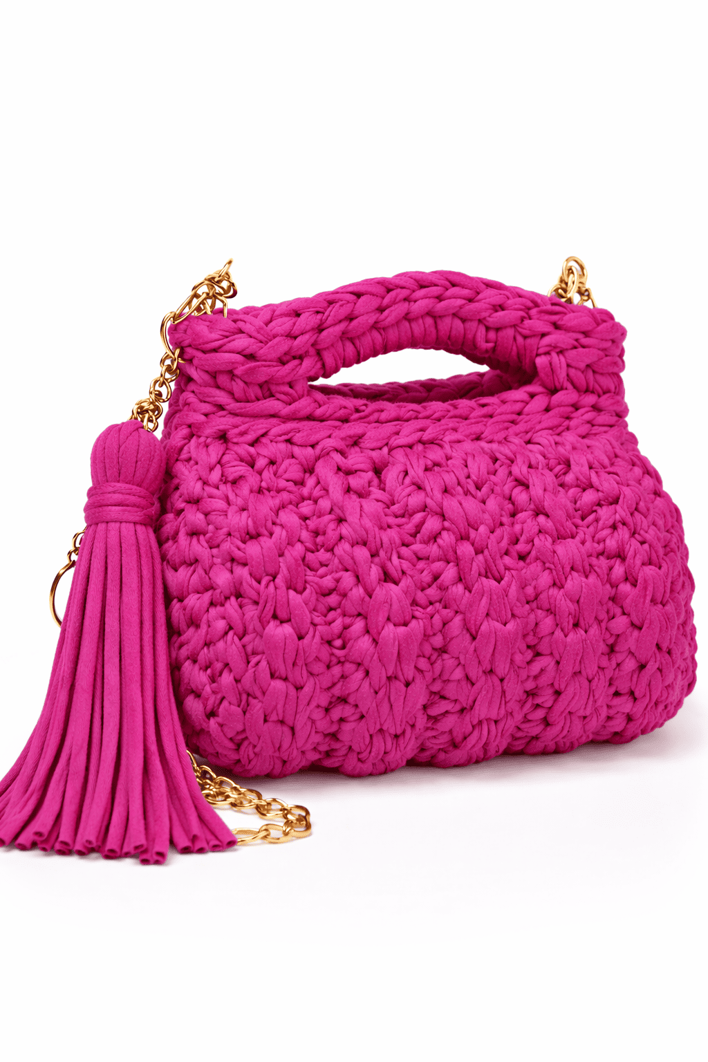 Bolsa Feminina de Croche Cluth Sanfoninha alca Transversal Feita a mao