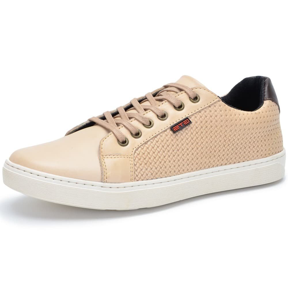 Sapatênis Bege Masculino Catar Clube do Sapato de Franca