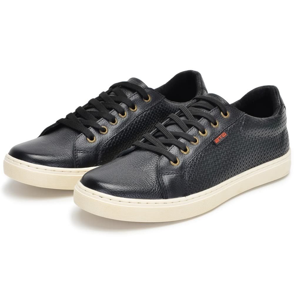 Sapatênis Preto Masculino Catar Clube do Sapato de Franca Preto 2