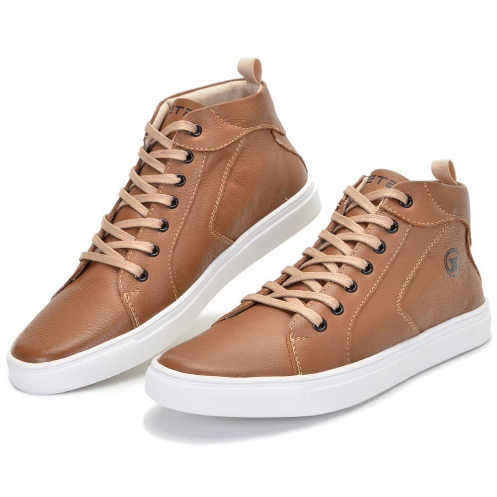 Tênis Casual Masculino Whisky City Clube do Sapato de Franca Marrom 2