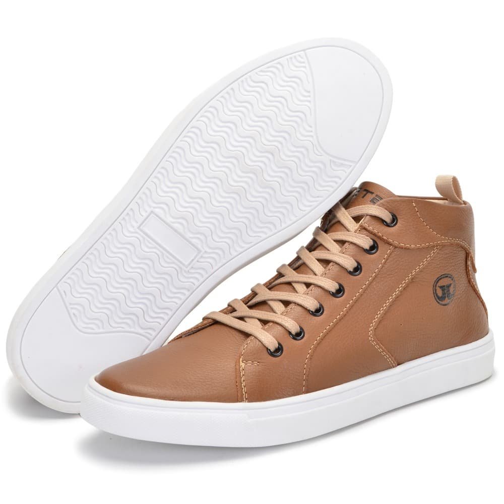 Tênis Casual Masculino Whisky City Clube do Sapato de Franca Marrom 5