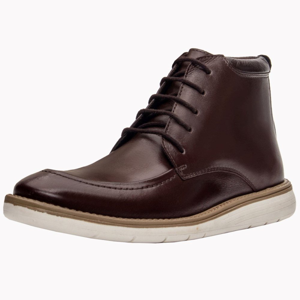 Bota Masculina Marrom Oxford Hampton Clube do Sapato de Franca