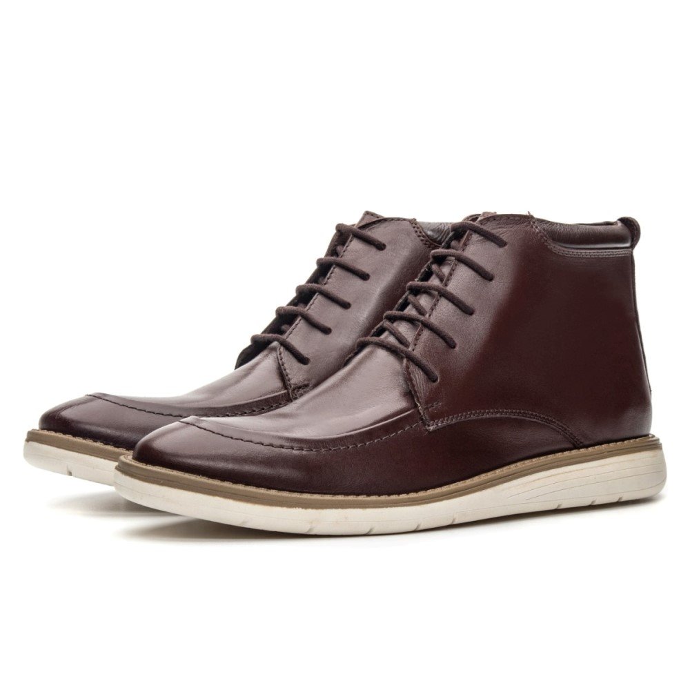 Bota Masculina Marrom Oxford Hampton Clube do Sapato de Franca Marrom 3