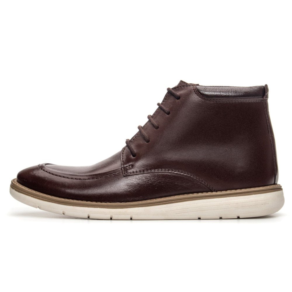 Bota Masculina Marrom Oxford Hampton Clube do Sapato de Franca Marrom 4