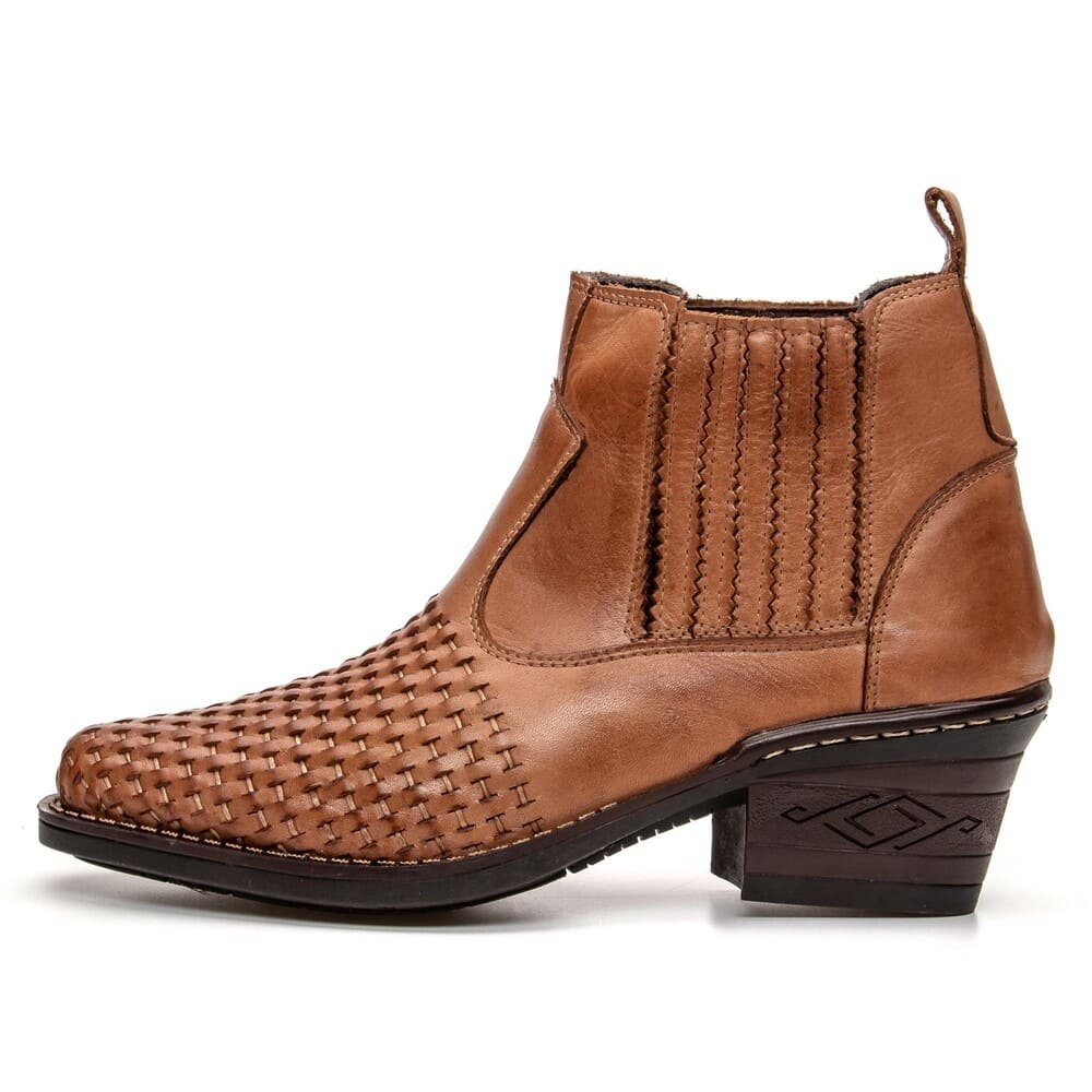 Botas Cowboy Tresse Texan West Whisky | Clube do Sapato de Franca Marrom 2
