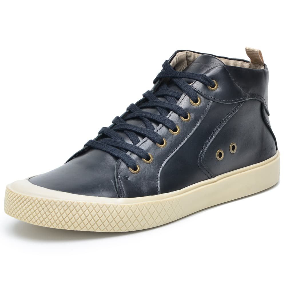 Botas Masculinas Pretas Estilo Tênis de Couro Urban| Clube do Sapato de Franca