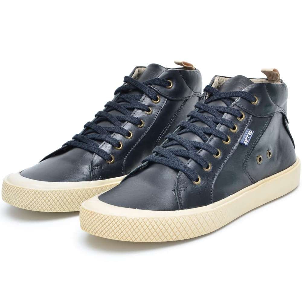 Botas Masculinas Pretas Estilo Tênis de Couro Urban| Clube do Sapato de Franca Preto 2