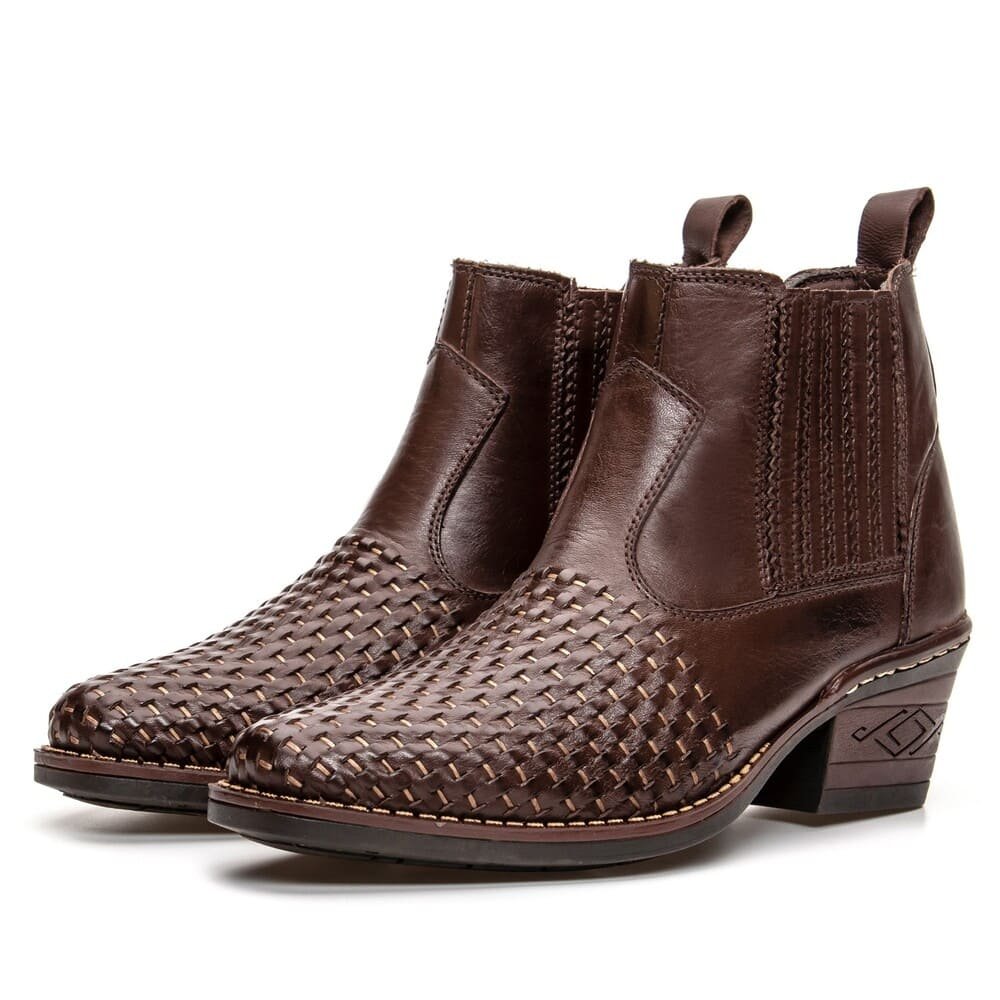 Botinas Western Tresse Texan West Café | Clube do Sapato de Franca