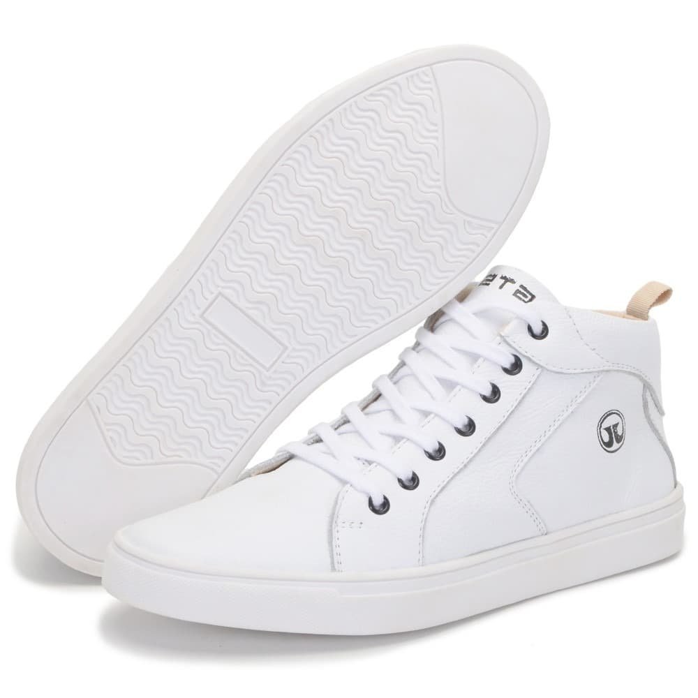 Tênis Branco Casual Masculino City Clube do Sapato de Franca Branco 5