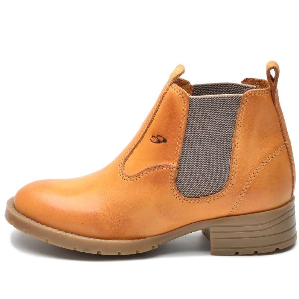 Botina Country Infantil de Couro Cowboy Kids Bege | Clube do Sapato de Franca Bege 3