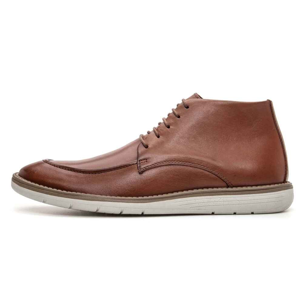 Bota Masculina Oxford Derby Hampton Whisky Clube do Sapato de Franca Marrom 2
