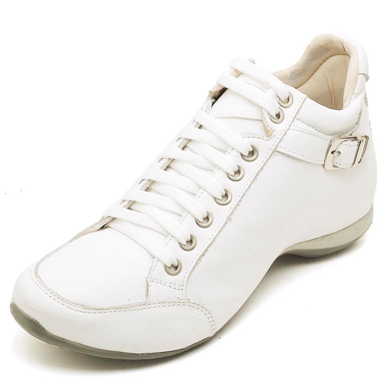 Bota Feminina Branco Top Confort 2 Peccato Clube do Sapato de Franca