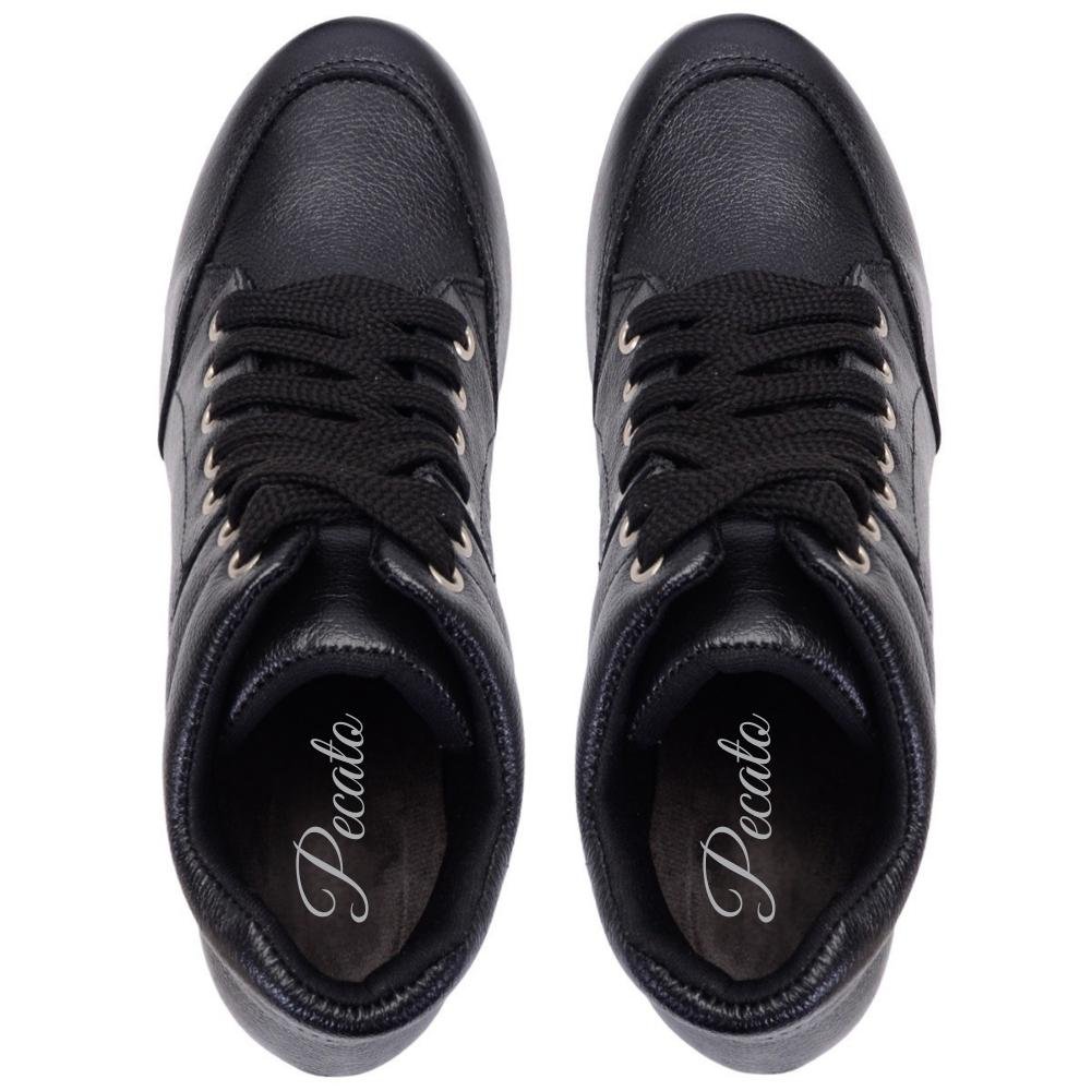 Bota Feminina Academia Top Confort 1 Preta Peccato Clube do Sapato de Franca Preto 5