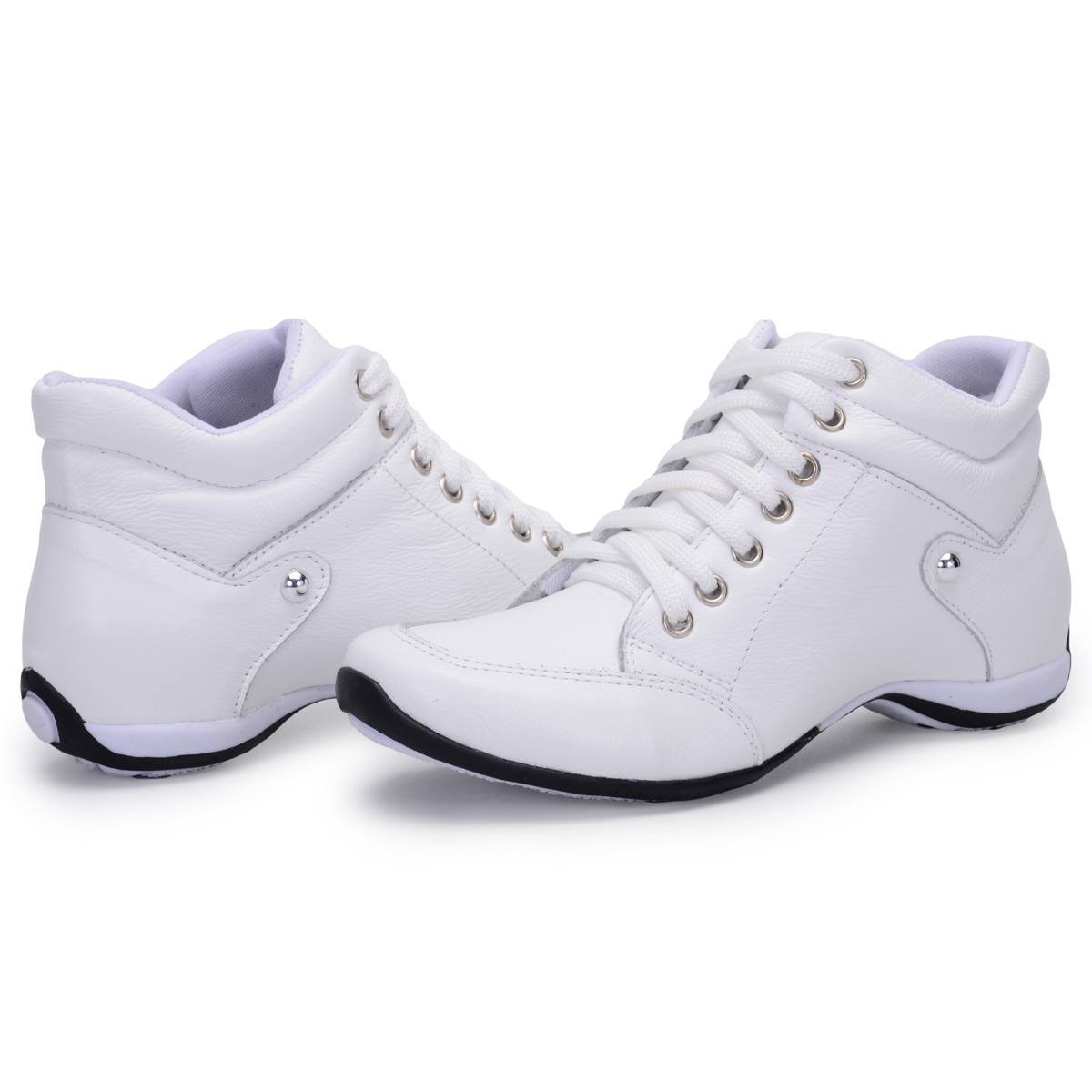 Bota Feminina Branca Top Confort 1 Peccato Clube do Sapato de Franca Branco 2