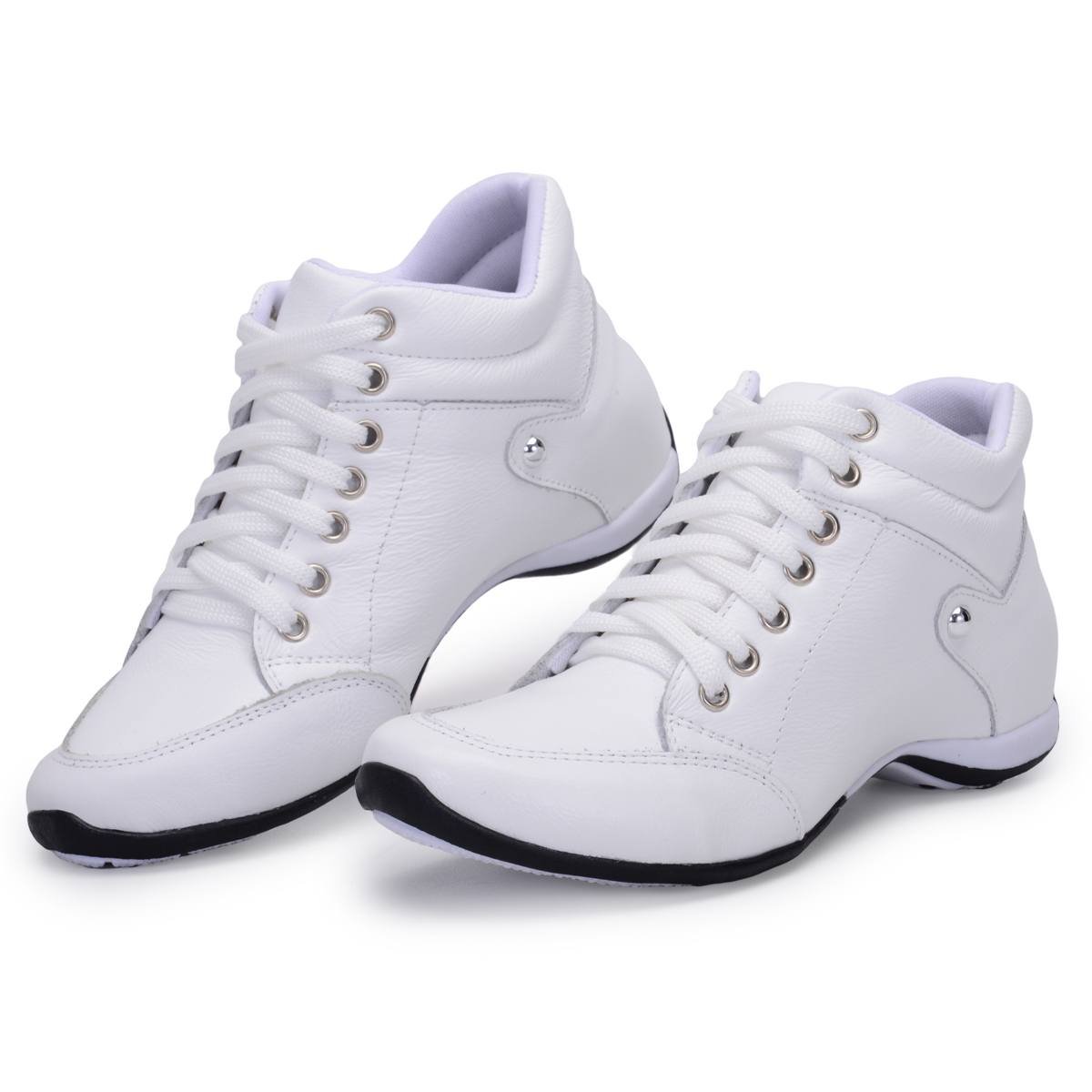 Bota Feminina Branca Top Confort 1 Peccato Clube do Sapato de Franca Branco 3