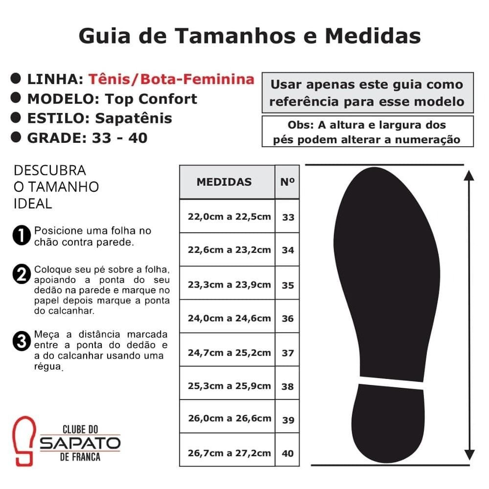 Bota Feminina Branca Top Confort 1 Peccato Clube do Sapato de Franca Branco 7