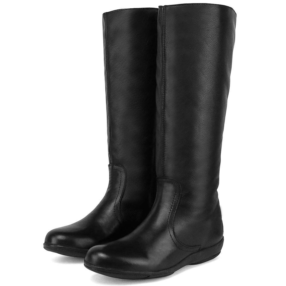 Bota Cano Alto Feminina Peccato Athenas Preta Clube do Sapato de Franca Preto 4