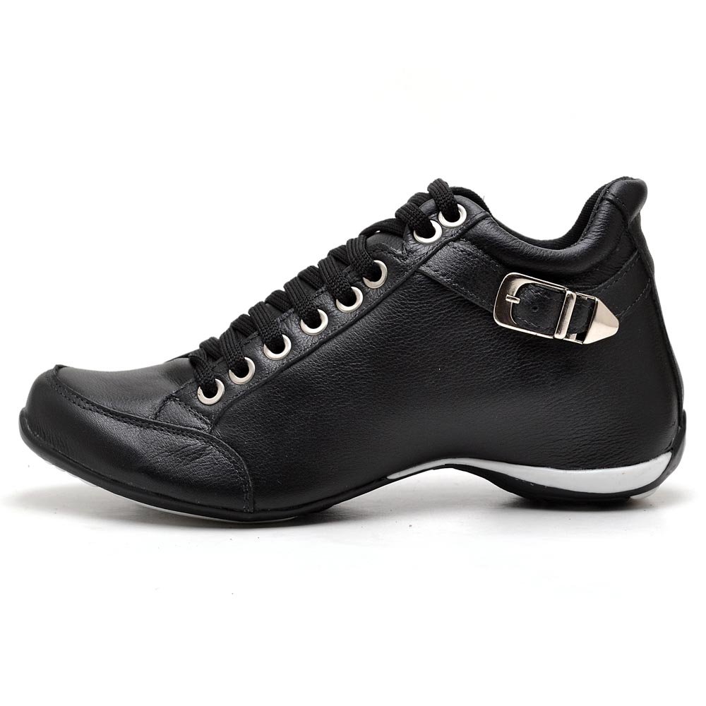 Tênis Bota Feminina Top Confort 2 Preta Peccato Clube do Sapato de Franca Preto 2