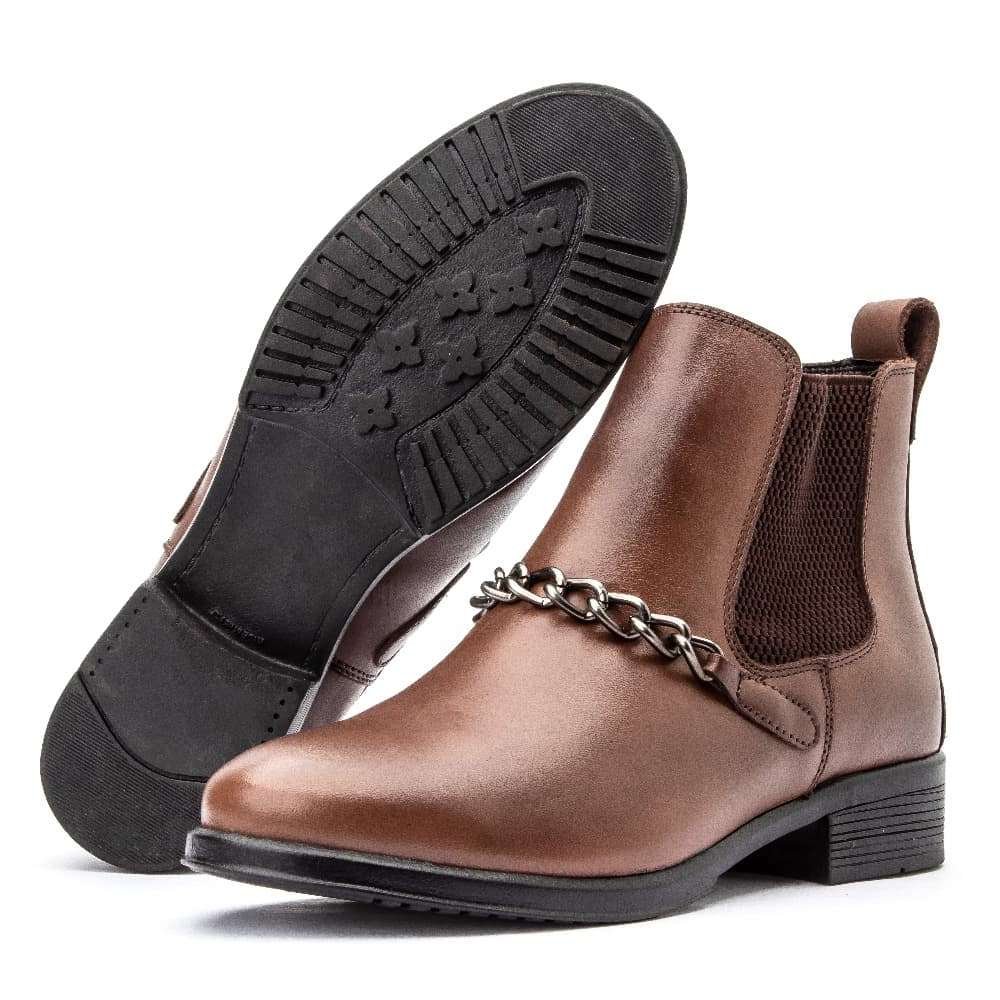 Chelsea Bota Feminina Peccato 7392 Marrom Clube do Sapato de Franca Marrom 5