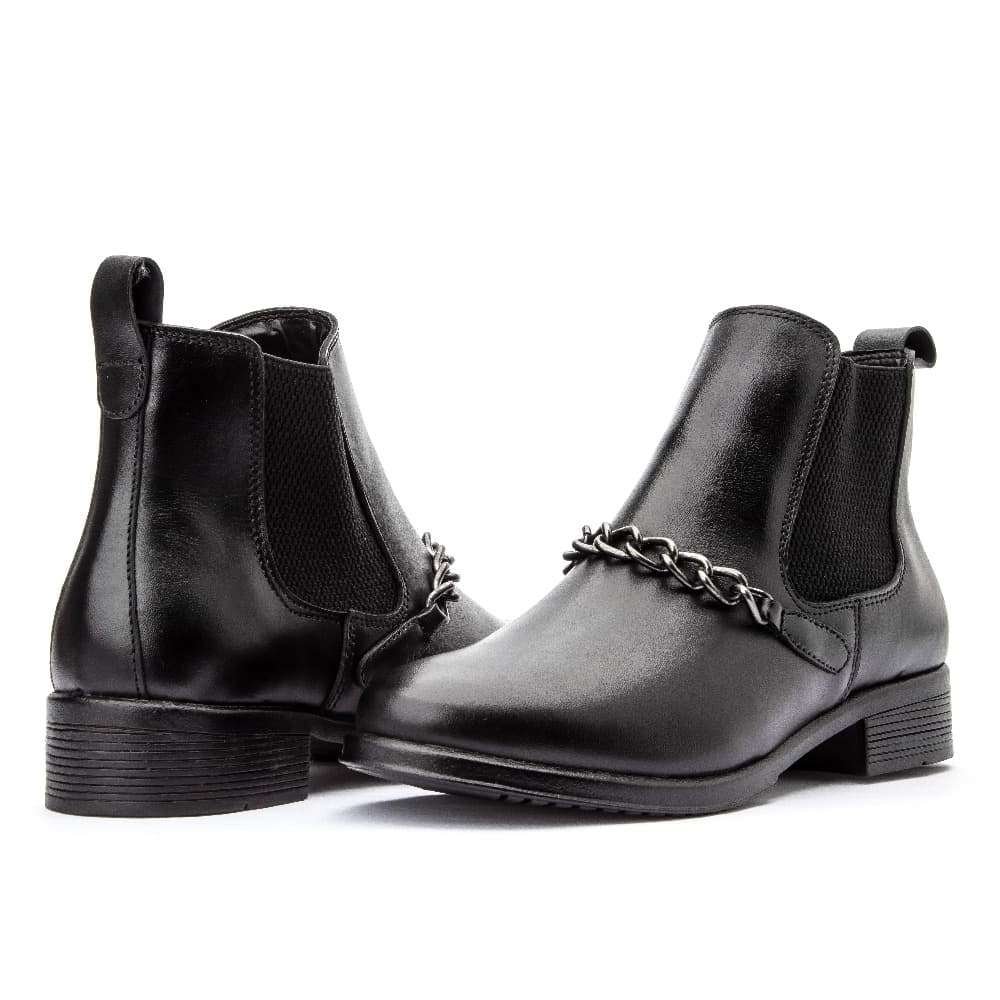 Bota Feminina Couro Peccato 7392 Preta Clube do Sapato de Franca Preto 2