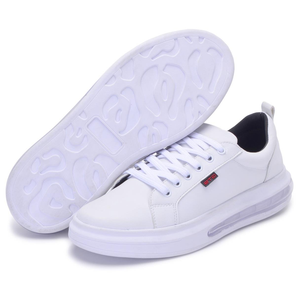 Tênis Masculino Branco Casual Impulse Air Clube do Sapato de Franca Branco 4